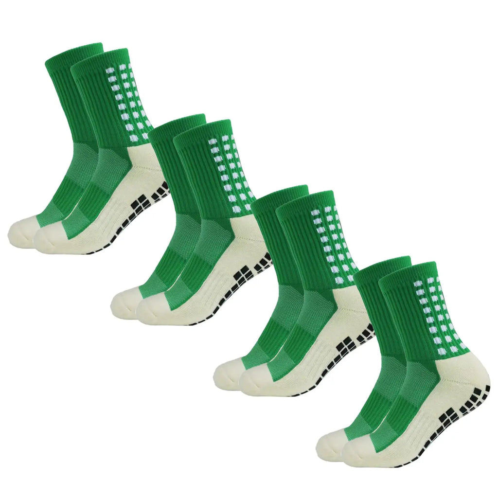 4 Pack Men s Anti Slip Soccer Socks